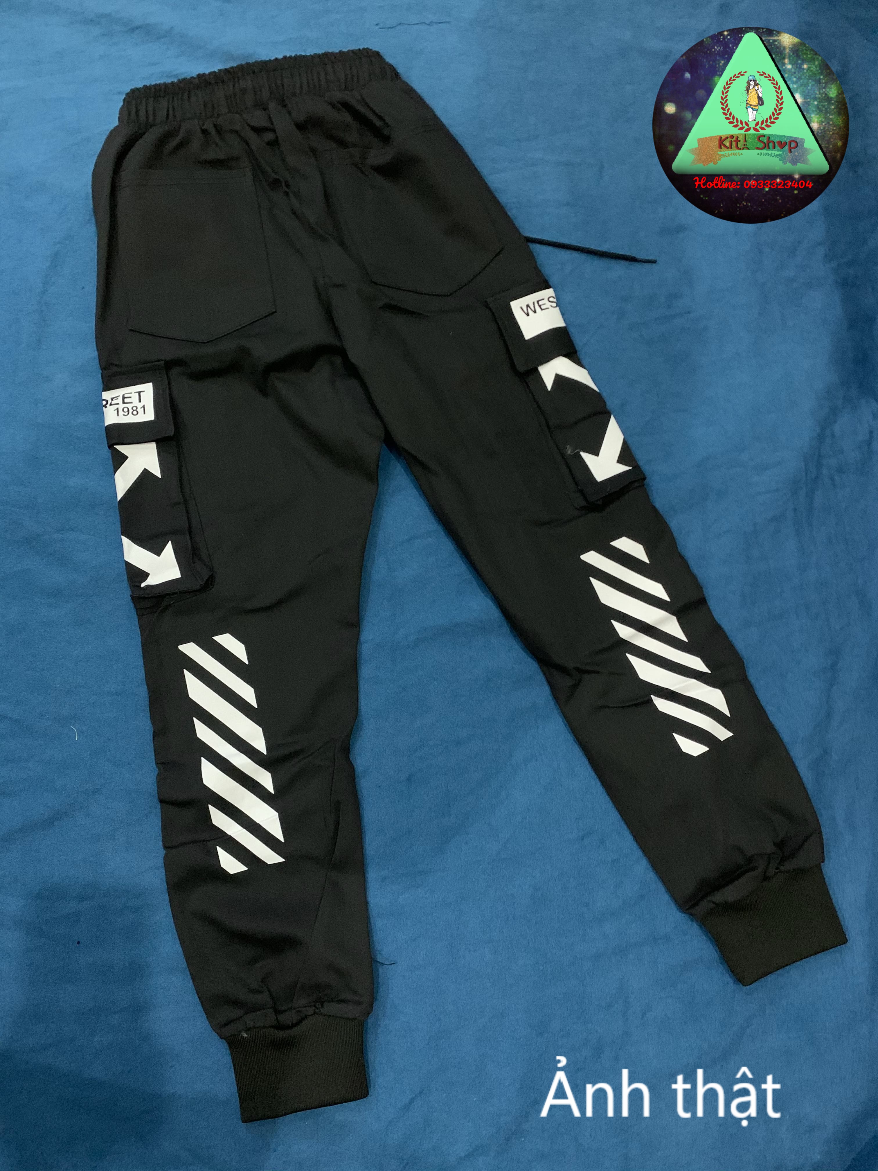 Quần Jogger Nam Nữ Unisex Túi Hộp Ulzzang Trẻ Trung Sành Điệu Năng Động Kita Unisex - Sọc X - Video thật