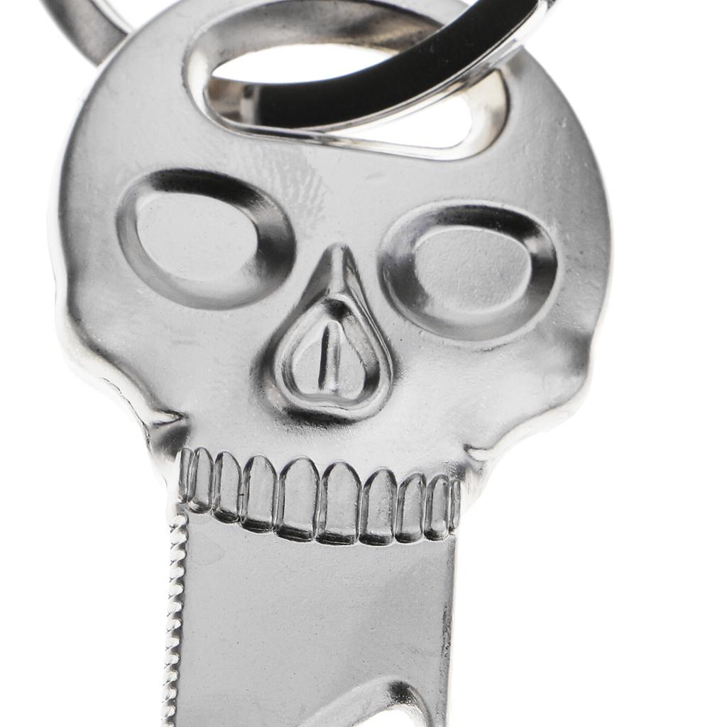 Skull Mask Key Chains Men Keyring Multi-function Bottle Opener Keychain