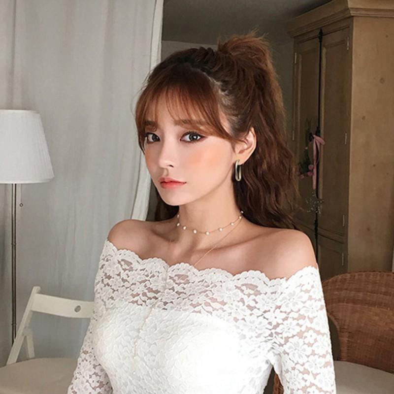 Khuyên tai kim loại kiểu dáng thời trang