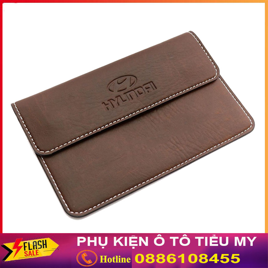 Ví Đựng Giấy Tờ Xe Giấy Đăng Kiểm Ô Tô Da Pu Cao Cấp Logo KIA Đẹp, Thời Trang, Kích Thước Nhỏ Gọn