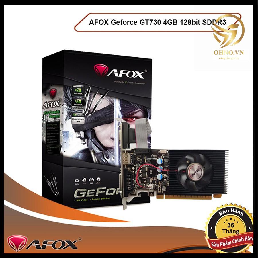 Card Màn Hình VGA AFOX GT730 Card Đồ Họa 4G Rời Cho Máy Tính PC hàng chính hãng