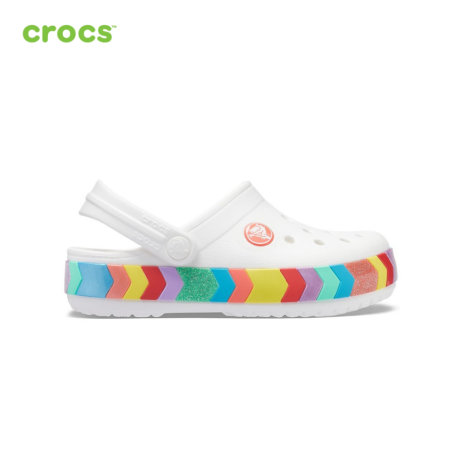 Giày lười trẻ em Crocs Crocband Clog Chevron Beaded - 207007-100