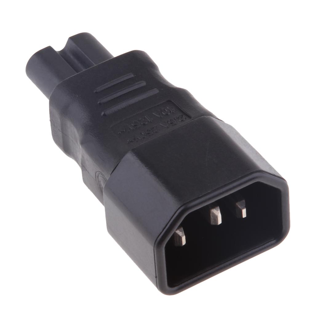 Đa Năng IEC 320 C14 Để C7 Chuyển Đổi Adapter Kết Nối Nguồn Cắm