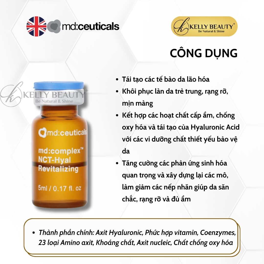 Meso Căng Bóng Da MD:COMPLEX NCT-Hyal Revitalizing - md:ceuticals mesotherapy | Kelly Beauty