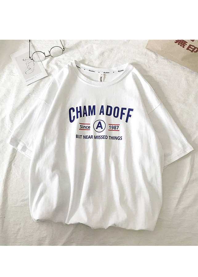 Áo Thun Gia Đình Cham Adoff Màu Trắng