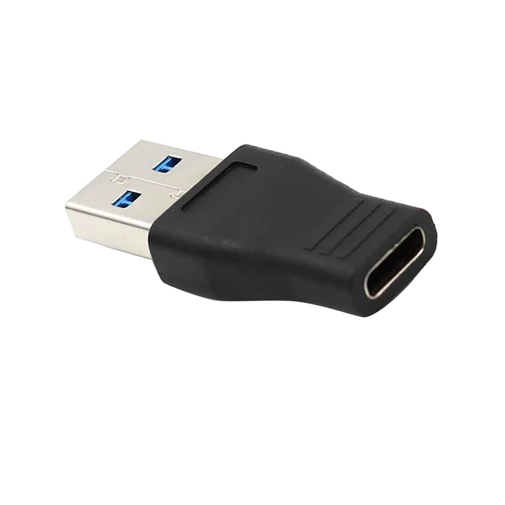 PREMIUM USB MALE TO USB TYPE-C FEMALE PLUG ADAPTER CONVERTER CONNECTORS BLACK