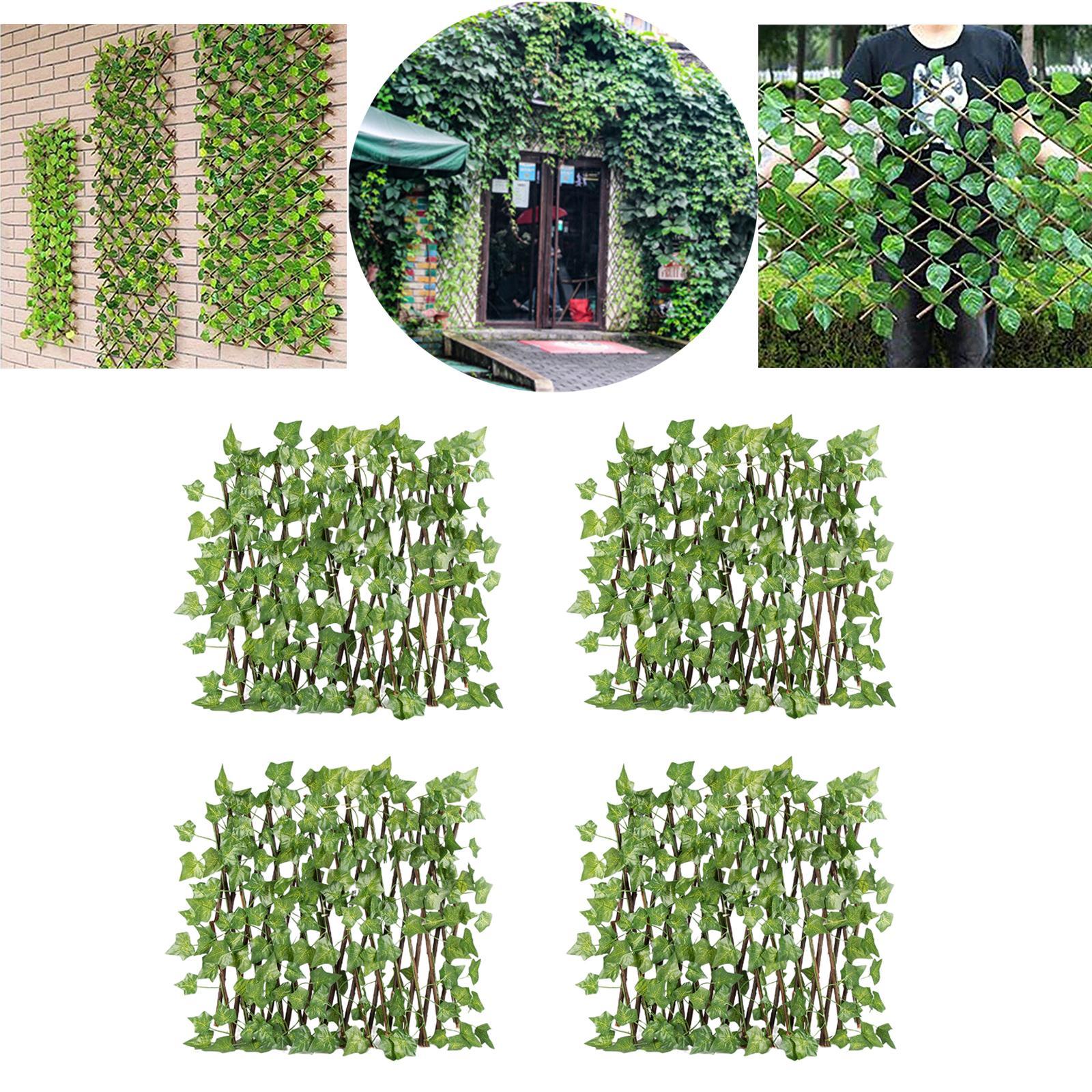4x Retractable Garden Fence Privacy Screen Outdoor Sweet Potato Leaves