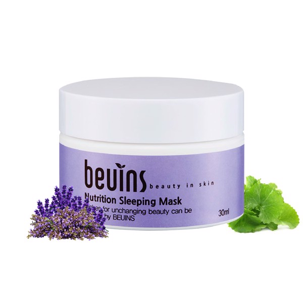 Combo 2 Mặt Nạ Beuins: Cung Cấp Dưỡng Chất Nutrition Sleeping Mask &amp; Se Khít Nang Lông Pore Clay Mask