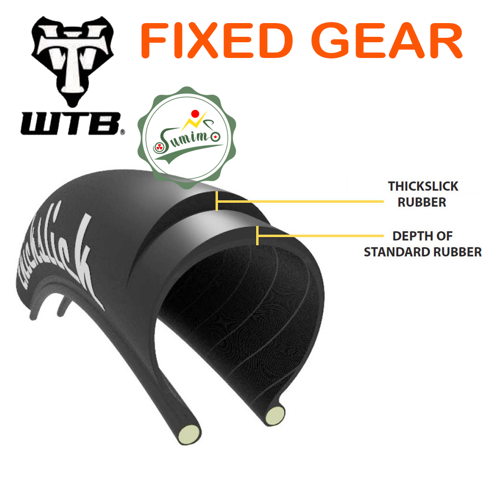 Vỏ xe fixed gear WTB Thickslick trọc