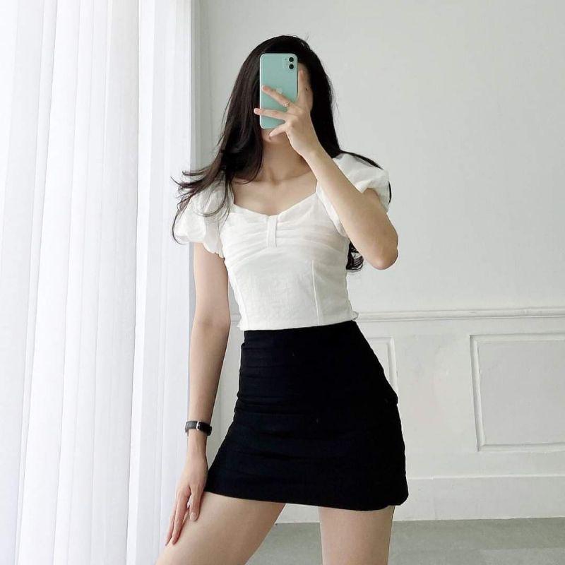 Áo WONDERHOUSE nơ chéo ngực