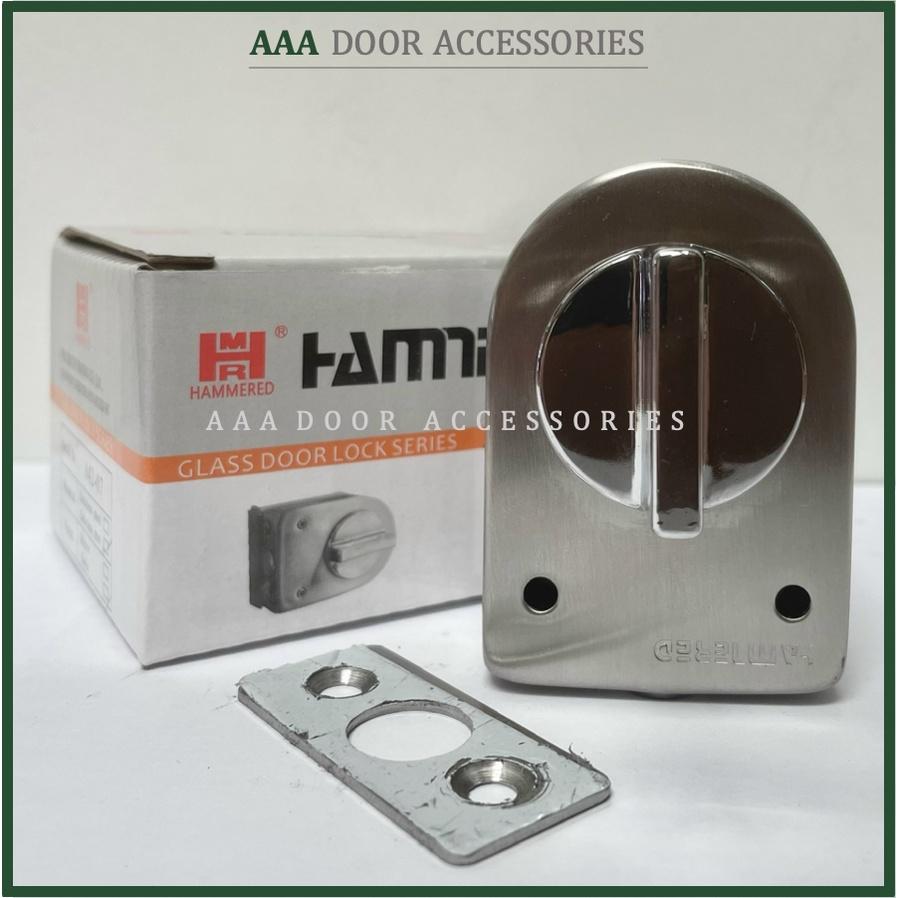Chốt cửa kính cường lực không cần khoan kính Hammerd