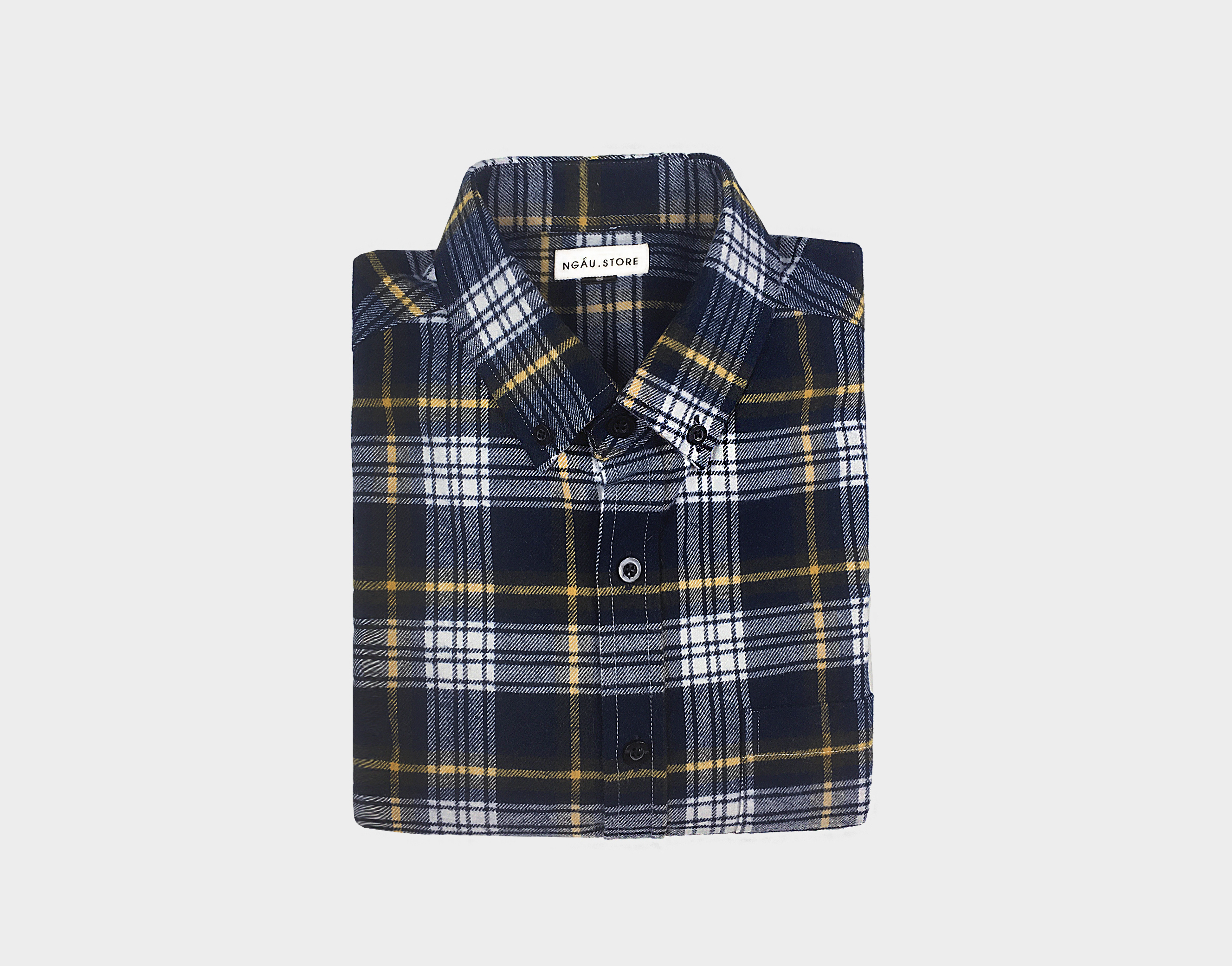 Áo sơ mi nam dạ dày, sơ mi caro chất lệu flannel shirt