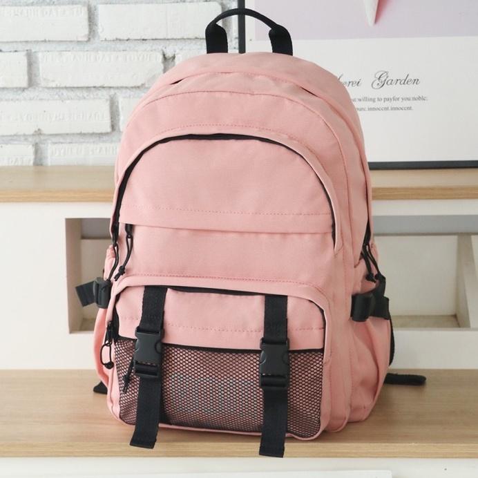 Balo học sinh, sinh viên thời trang unisex với chất dù cao cấp nhẹ bền - BOM