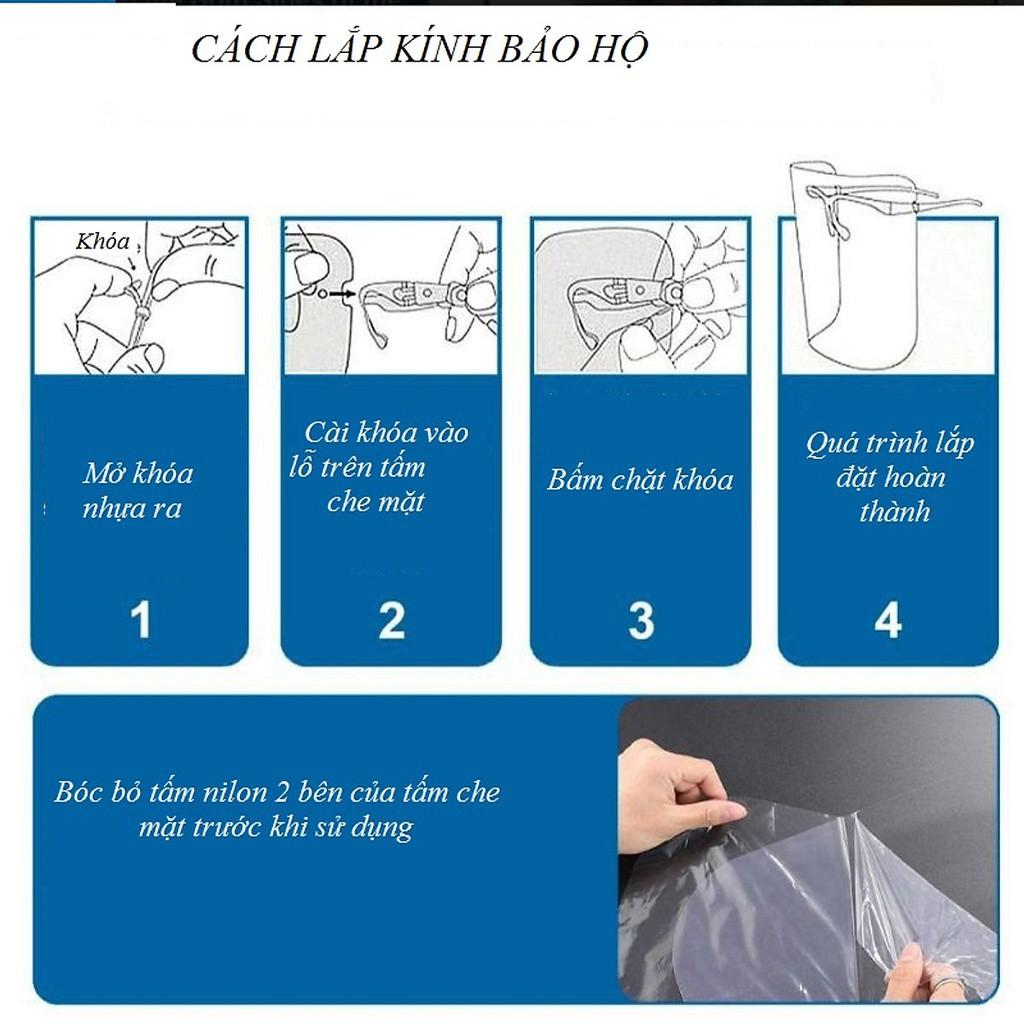 Kính Chống Giọt Bắn, Mặt Nạ Trong Suốt, Bảo Vệ Cả Gia Đình Bạn -Hàng Loại 1