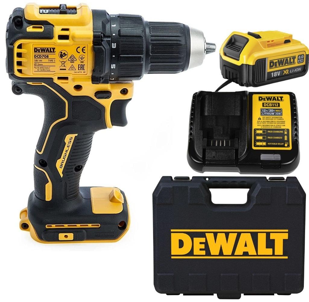 MÁY KHOAN PIN CẦM TAY 20VMAX/BL DEWALT DCD708M1 - HÀNG CHÍNH HÃNG