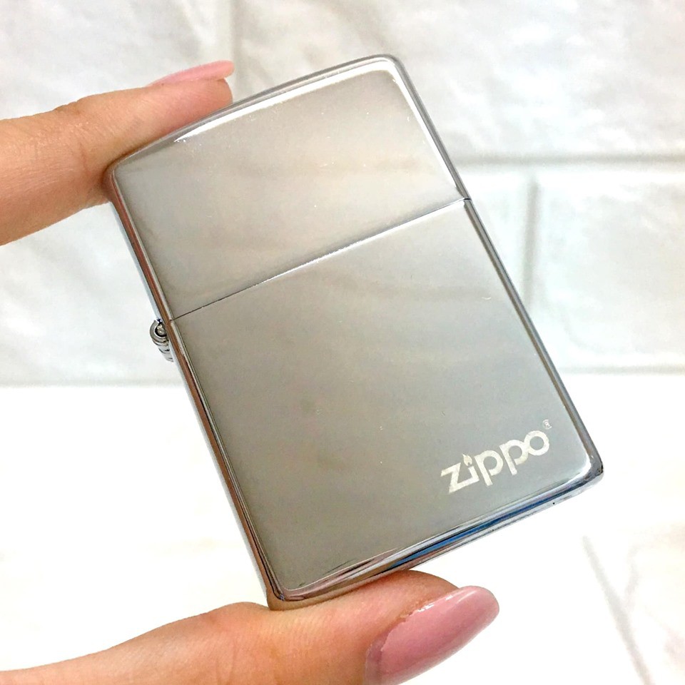 Bật lửa Zippo bạc (trơn bóng bạc) - Zippo Fullbox