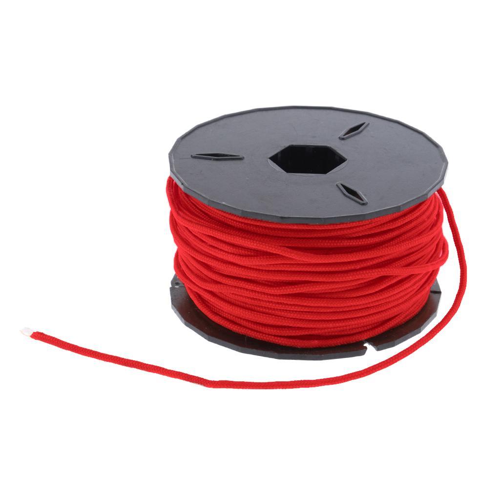 31m Polyester Paracord Rope Parachute Cord for Crafting, Tie-downs, Camping