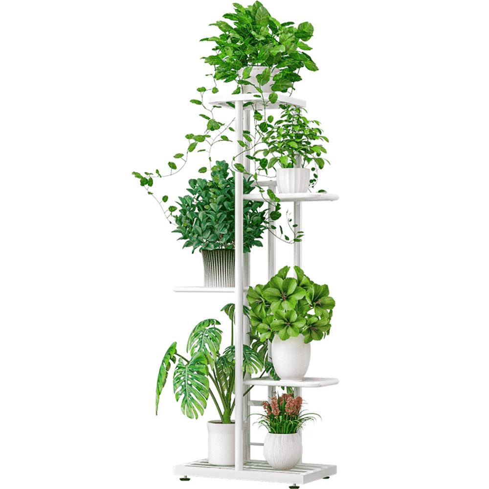 Kệ trưng bày cây cảnh, chậu hoa 5 tầng, bằng kim loại dày với lớp sơn chống gỉ,chịu được trọng lượng lớn