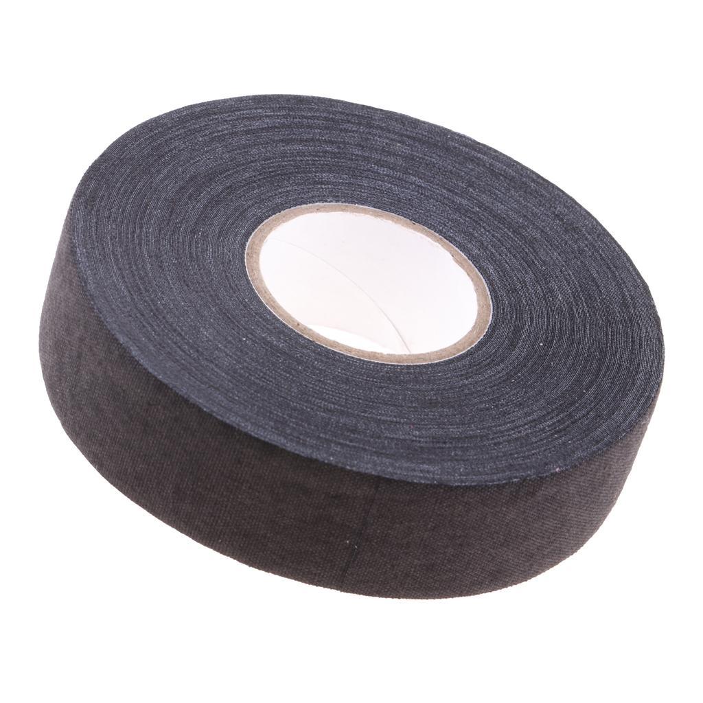 1 Waterproof Adhesive Ice Hockey Cloth Tape Stick Handle Grip Black