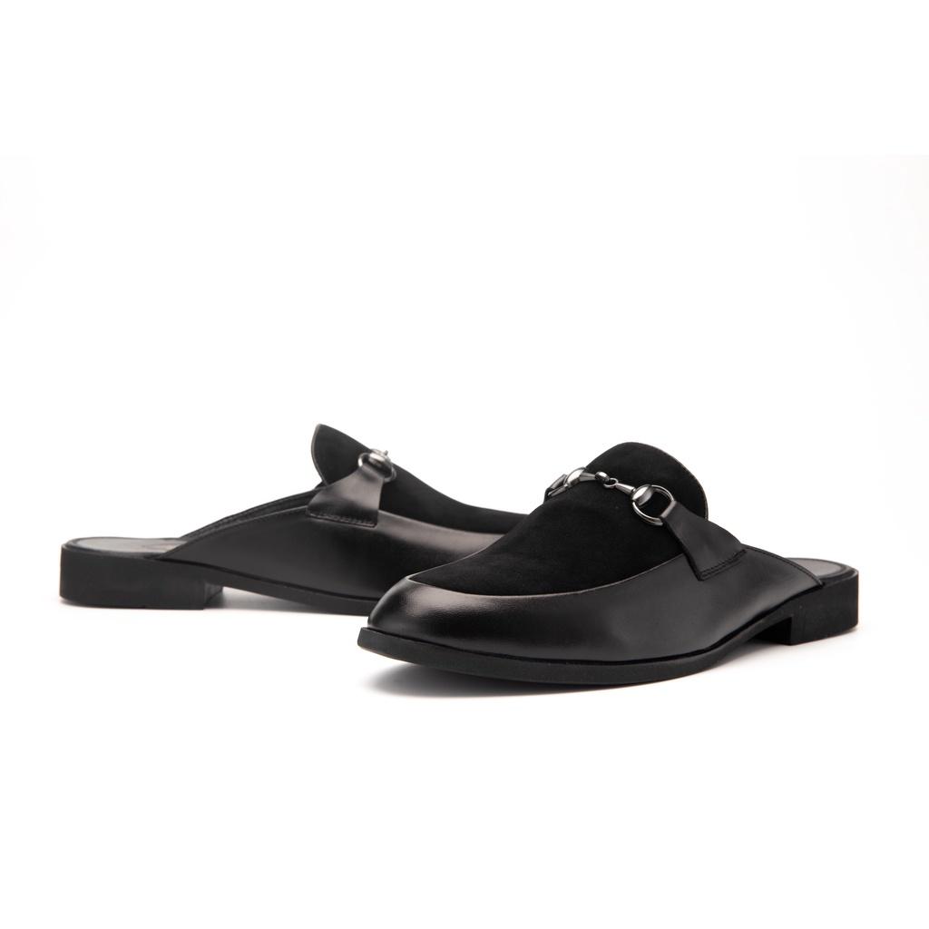 Giày Sục Nam Công Sở XOĂN SHOP Da Pu Pu Size 38 Đến 42 Màu Đen/Vàng - S001