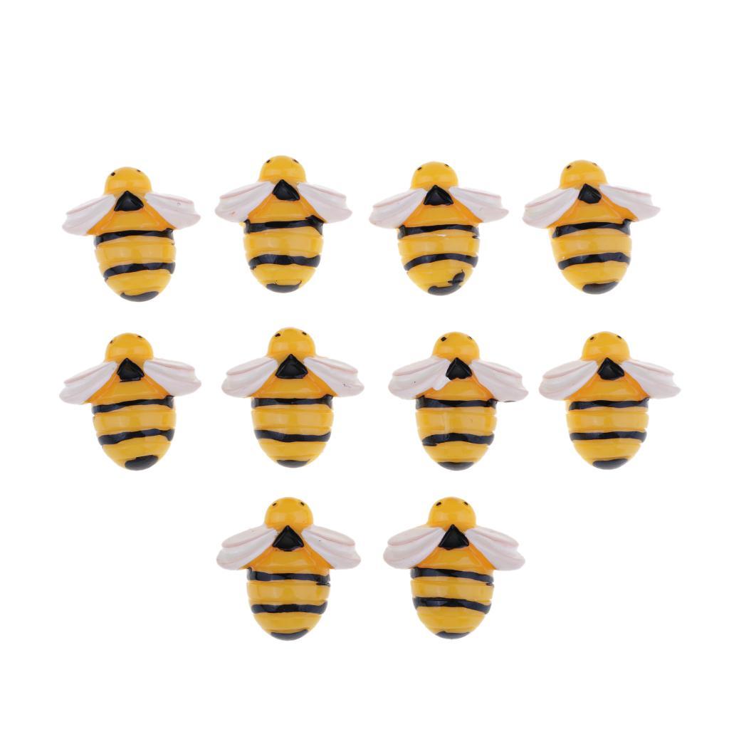 10-20pack 10 Pieces Bee Shape Resin Flatback Embellishment DIY Phone Case