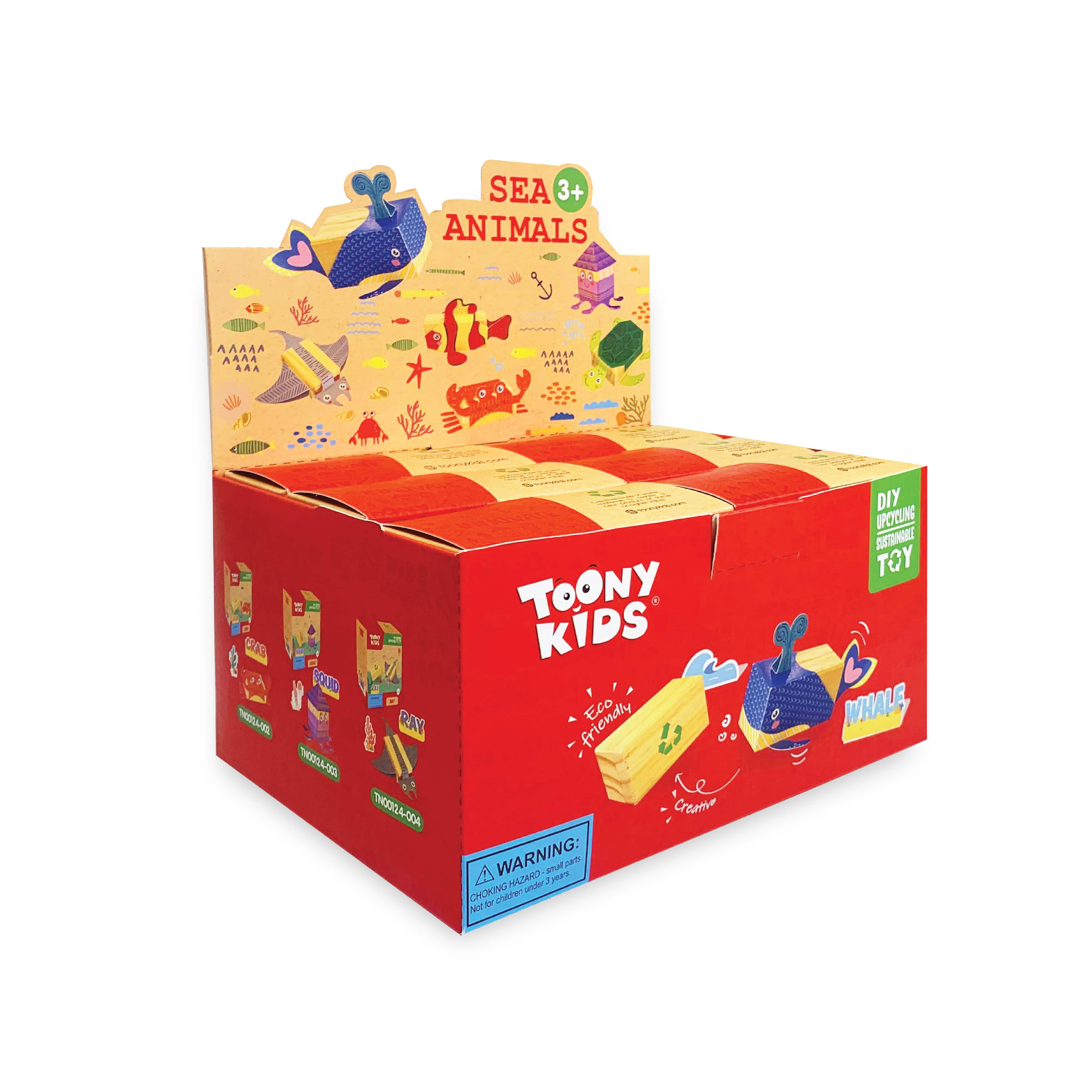 Bộ Đồ Chơi DIY TOONYKIDS Phiêu Lưu Đại Dương Sea Animal Ray Cho Bé TN00124-004 [Tặng Kèm Sticker