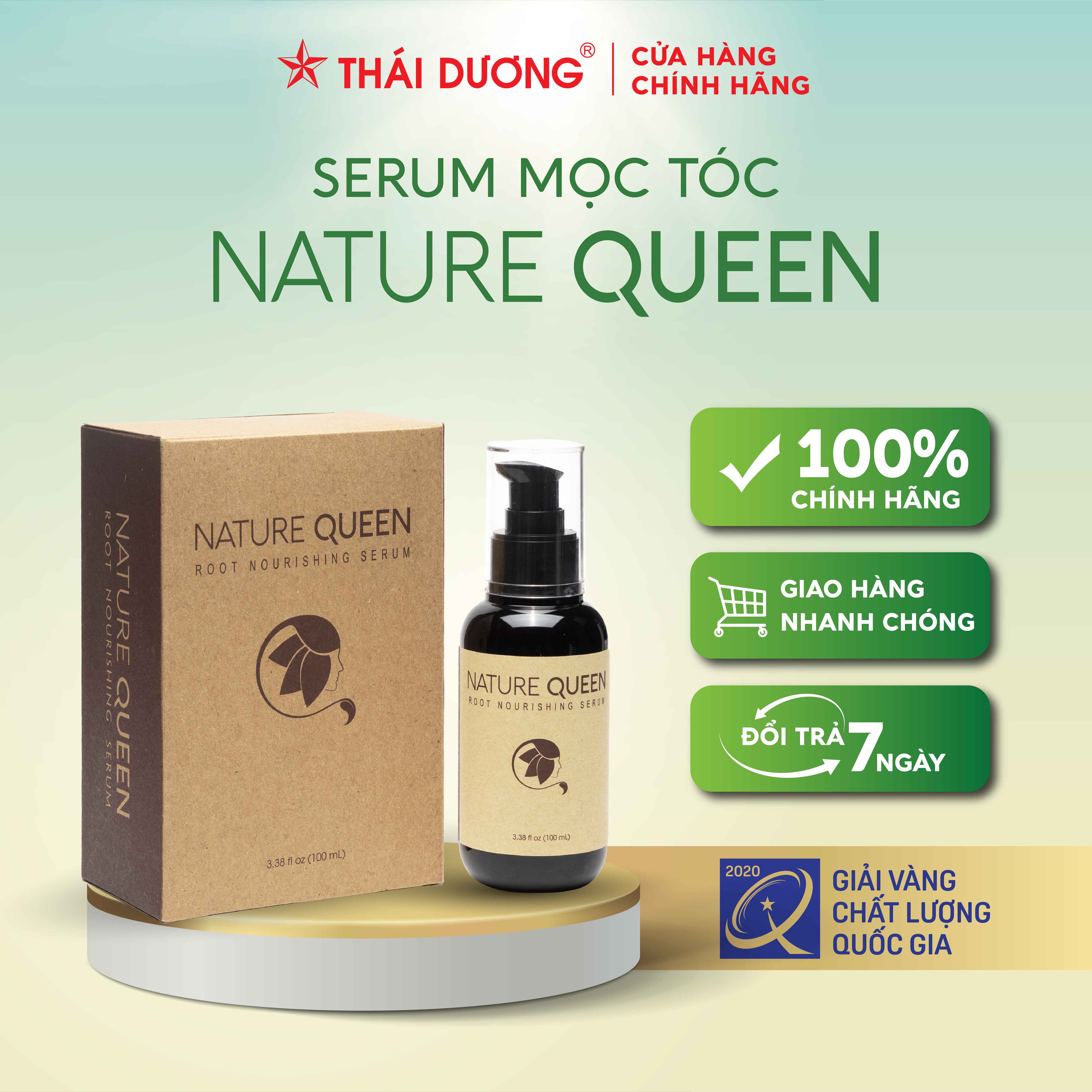 Serum NATURE QUEEN kích thích mọc tóc Sao Thái Dương 100ml