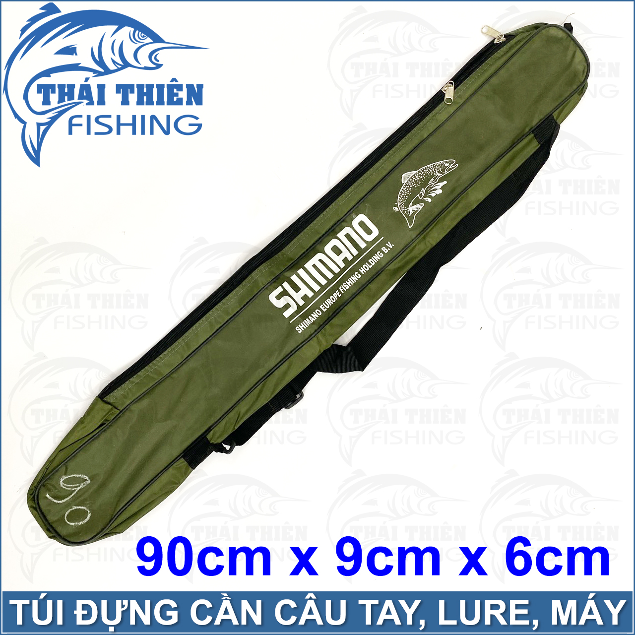 Túi Đựng Cần Câu Tay, Lure, Máy Shinano Có Chống Thấm, Dây Đeo, Quai Xách