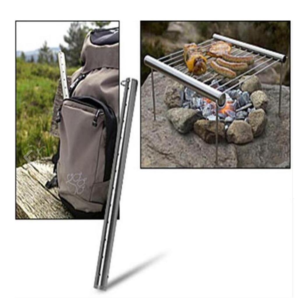 BBQ Stainless Steel Compact Mini Pocket Park Grill For Outdoor Camping