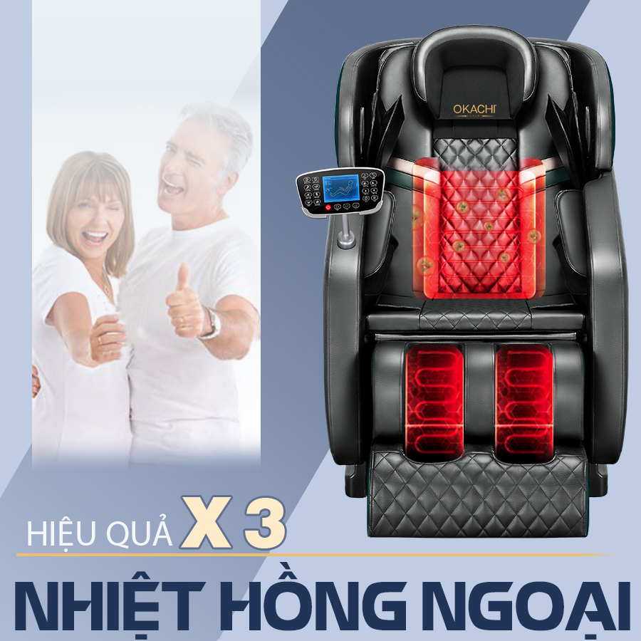 Ghế massage toàn thân OKACHI LUXURY Star JP-I9 (xám)