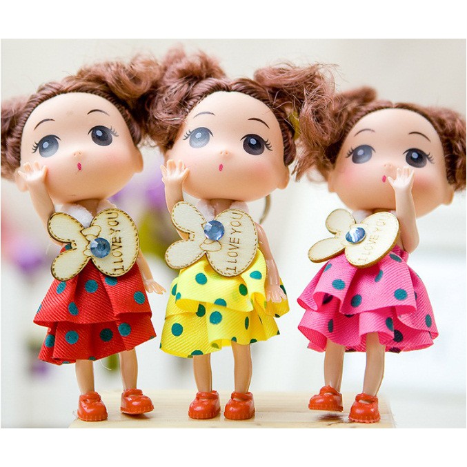 Set 4 búp bê chibi 12cm giao mẫu ngẫu nhiên