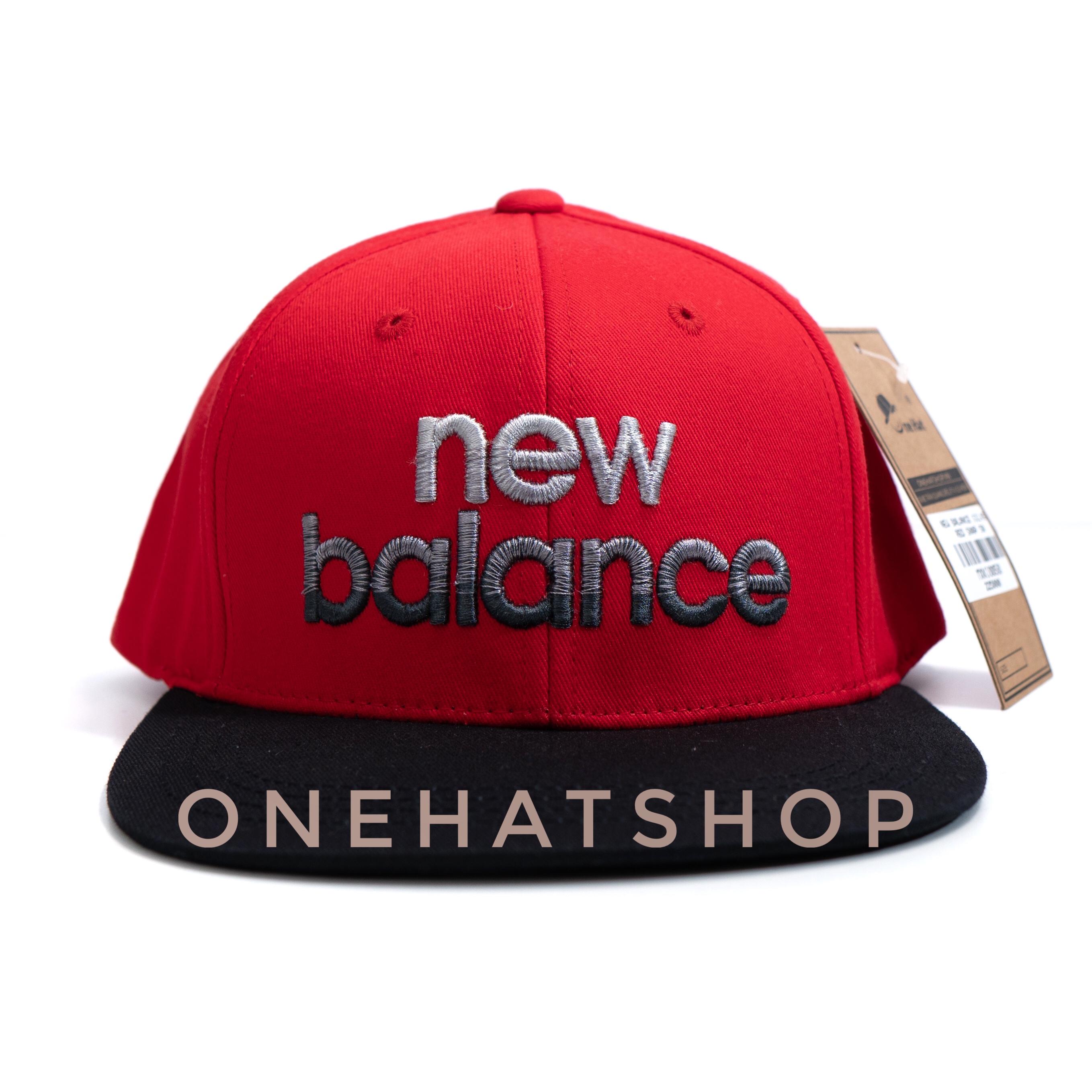 Nón snapback vành thẳng NB vải đỏ cho bé từ 3 tuổi đến 6 tuổi xịn