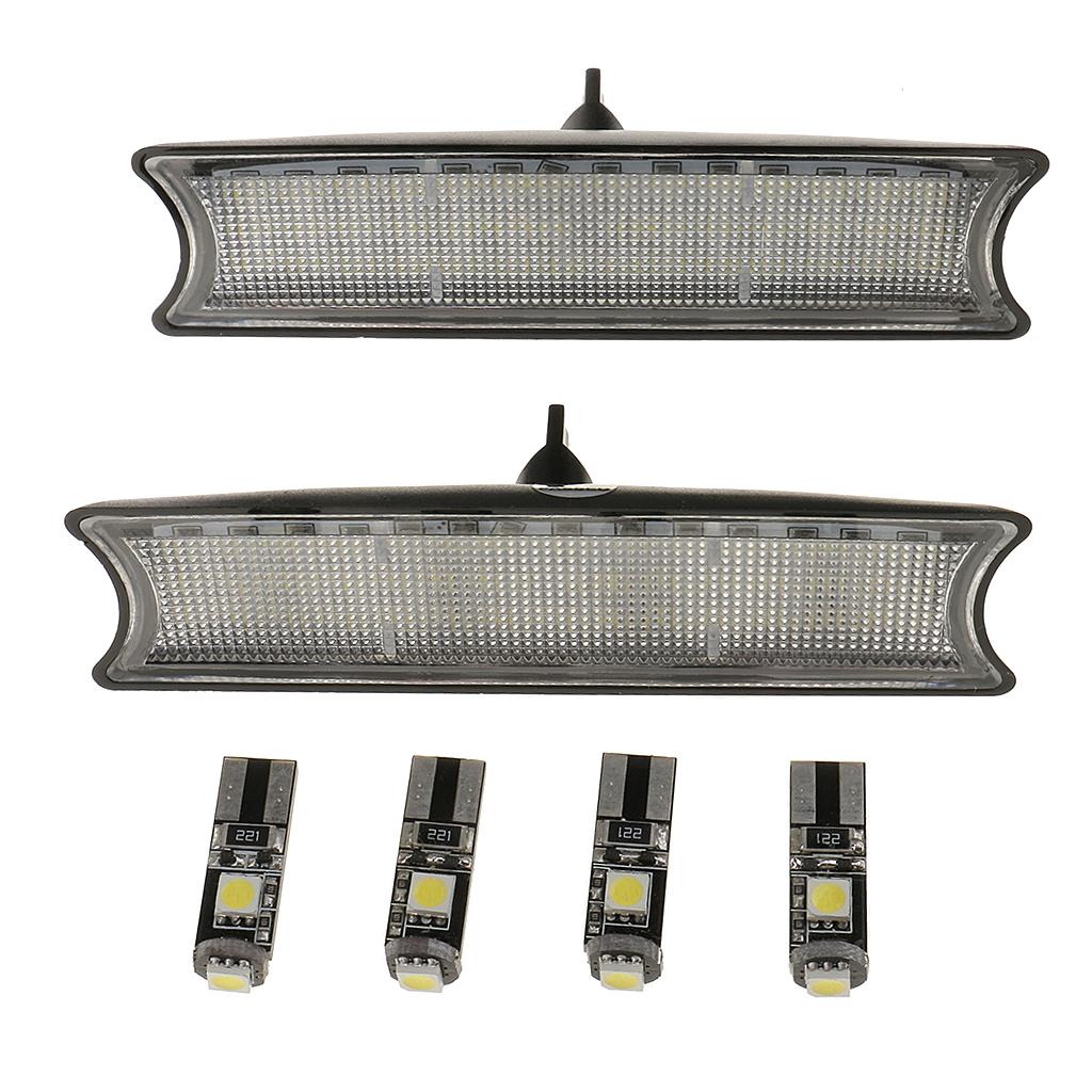 LED 2 Front /Rear Dome Interior Reading Map Light and 4 Bulbs for BMW X5 E53