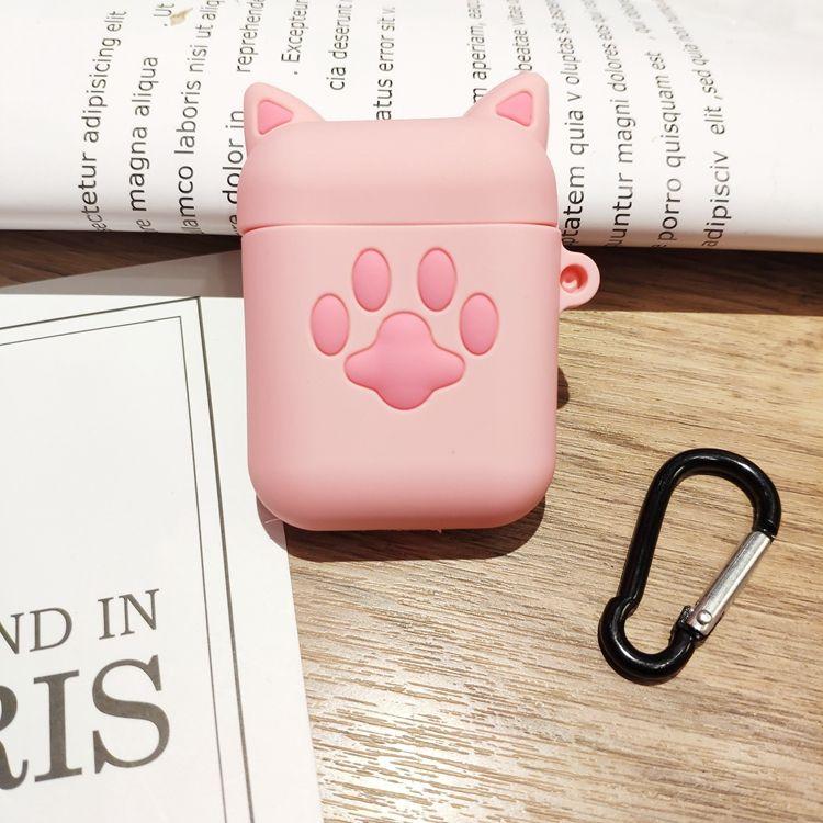 Airpods Case_Ốp Bảo Vệ Cho Airpods 1/ Airpods 2 hình Tay Mèo Cute