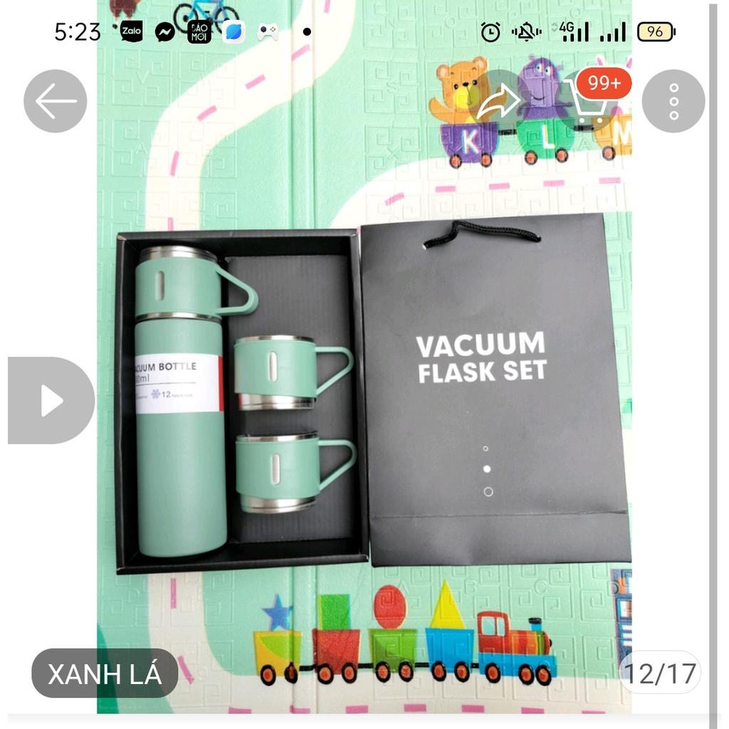 Bình giữ nhiệt 500ml kèm 2 cốc cao cấp