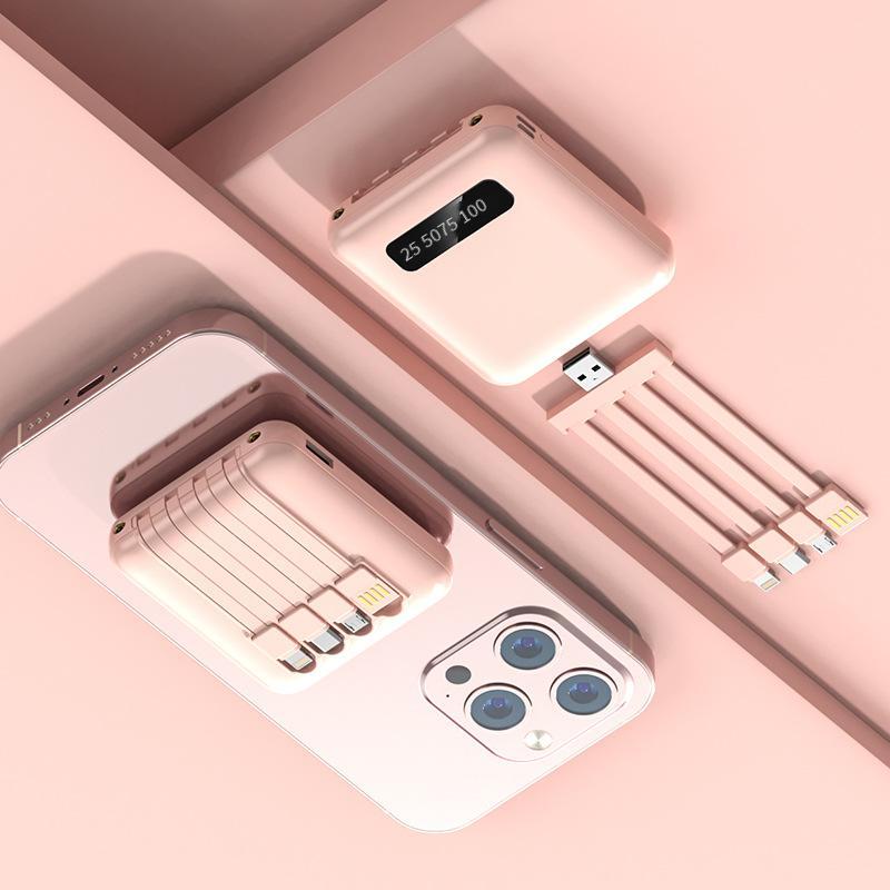 Sạc phong cách mới nhất kho báu mini tiện lợi 20000 mAh sáng tạo dung lượng lớn tháo rời đi kèm tùy chỉnh nguồn điện thoại di động