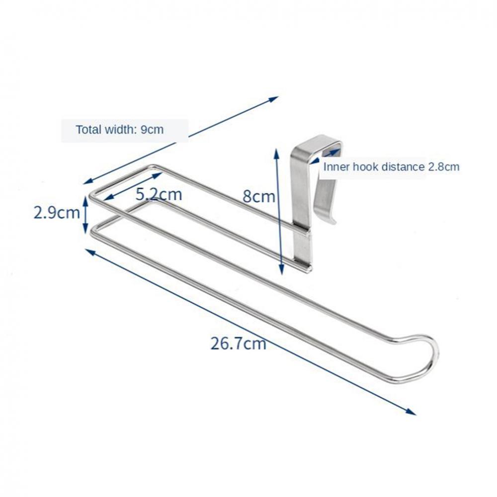 2x Steel Cabinet Mount Towel Storage Rack Paper Roll Holder Dispenser