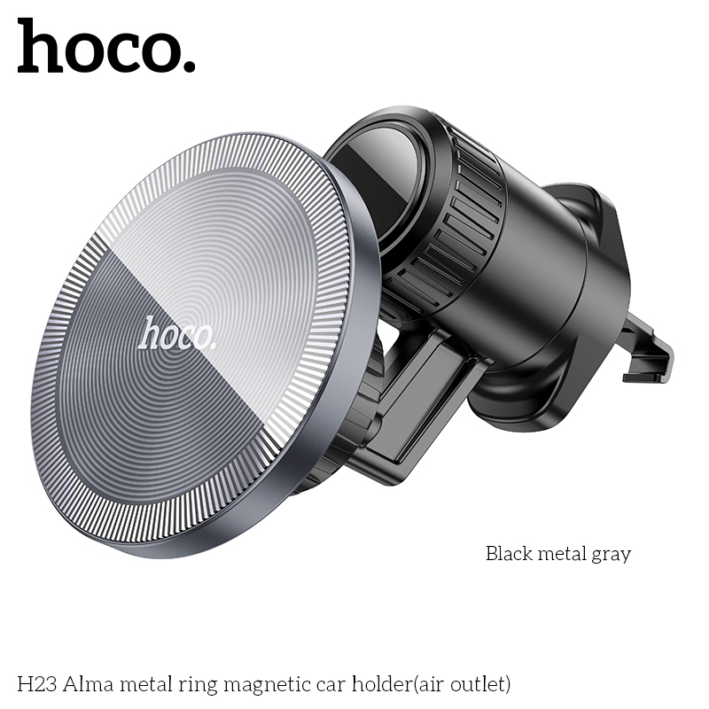 Giá đỡ điện thoại ô tô hít nam châm dùng cho iP 12/ 13/ 14/ 15 series hoco H23 _ hàng chính hãng