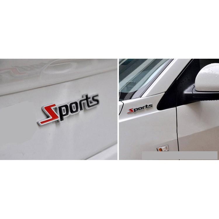 Decal Tem Chữ Kim Loại Sport Dán Trang Trí ô Tô MS-35