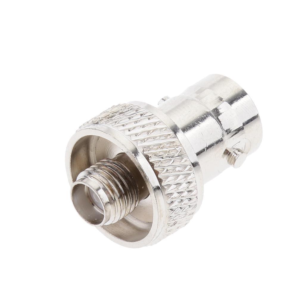 Nickelplated Straight RF Connector SMA Female to BNC Female Adapter