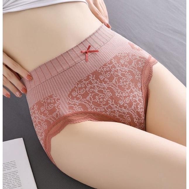 Set 5 quần lót dệt kim hoàng hậu cạp cao ôm bụng thon gọn