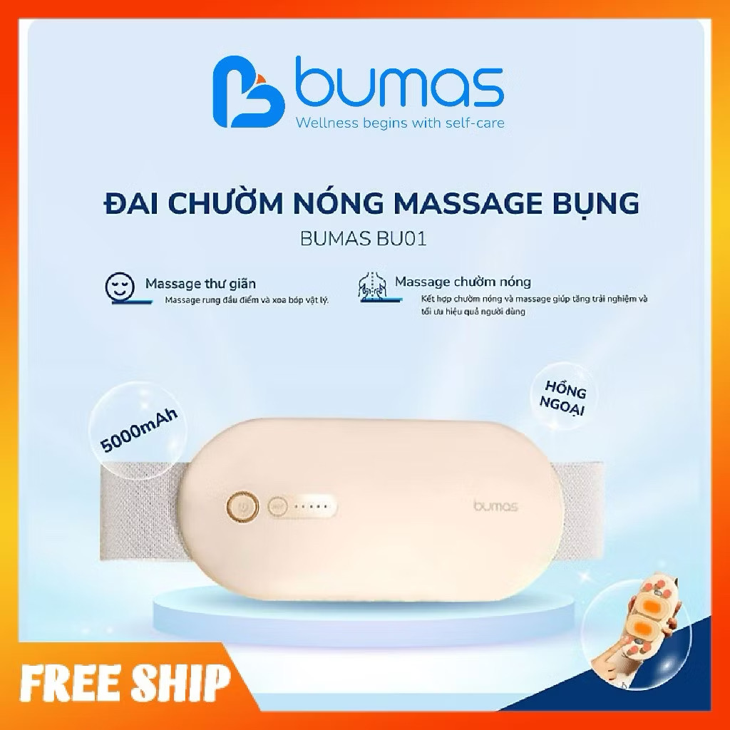 [MẪU MỚI 2025] Máy Massage Giảm Đau Bụng Kinh  LS01 - Hỗ Trợ Chống Lão Hoá Da Sau Sinh.