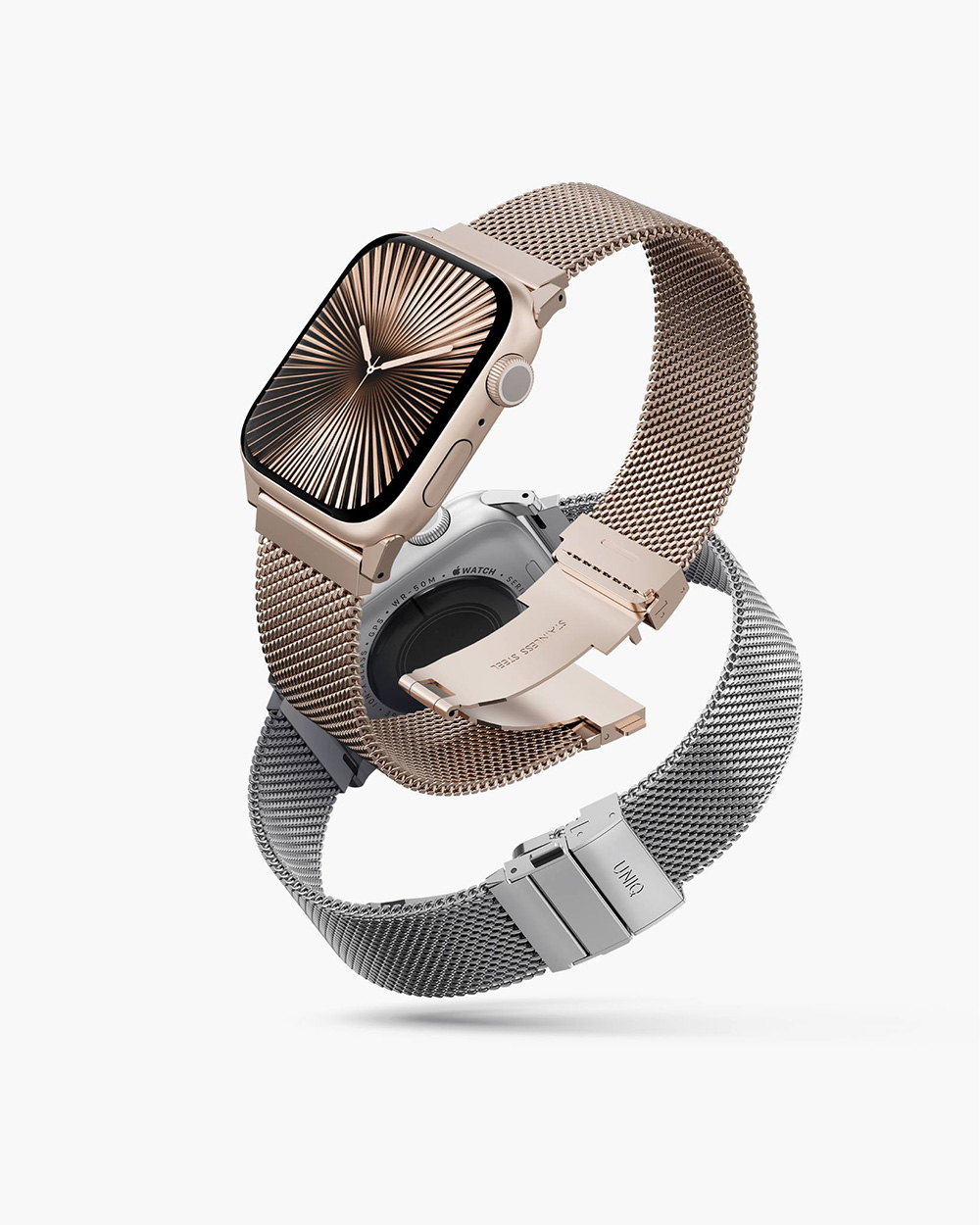 Dây Đeo UNIQ DANTE PRO Cho Apple Watch Đủ Size Chế Tạo Chuyên Nghiệp Từ Thép Không Gỉ 304 Lưới Milan Thể Hiện Tinh Tế Hàng Chính Hãng