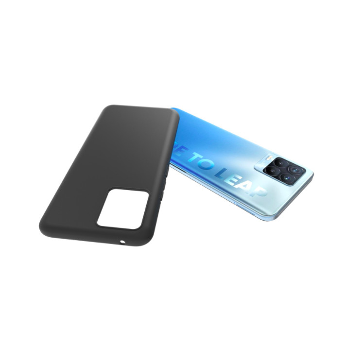 Ốp lưng silicon dẻo màu đen cho Realme 8/ 8 Pro - Hàng nhập khẩu