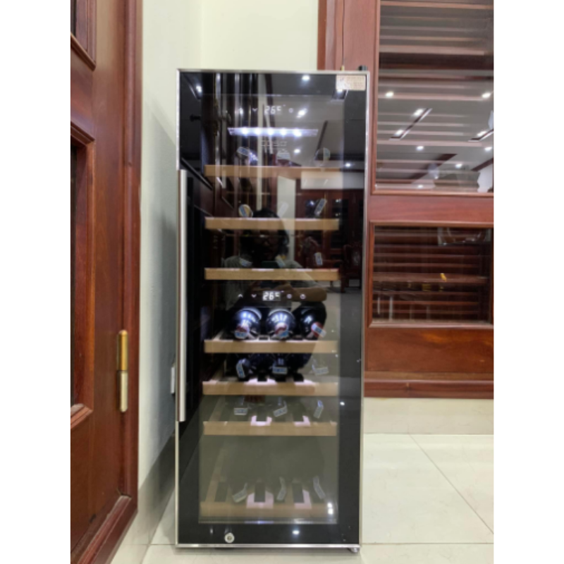 Tủ Bảo Quản Rượu Vang CASO WINECOMFORT 38 BLACK SW-38 -Hàng Nhập Khẩu Đức