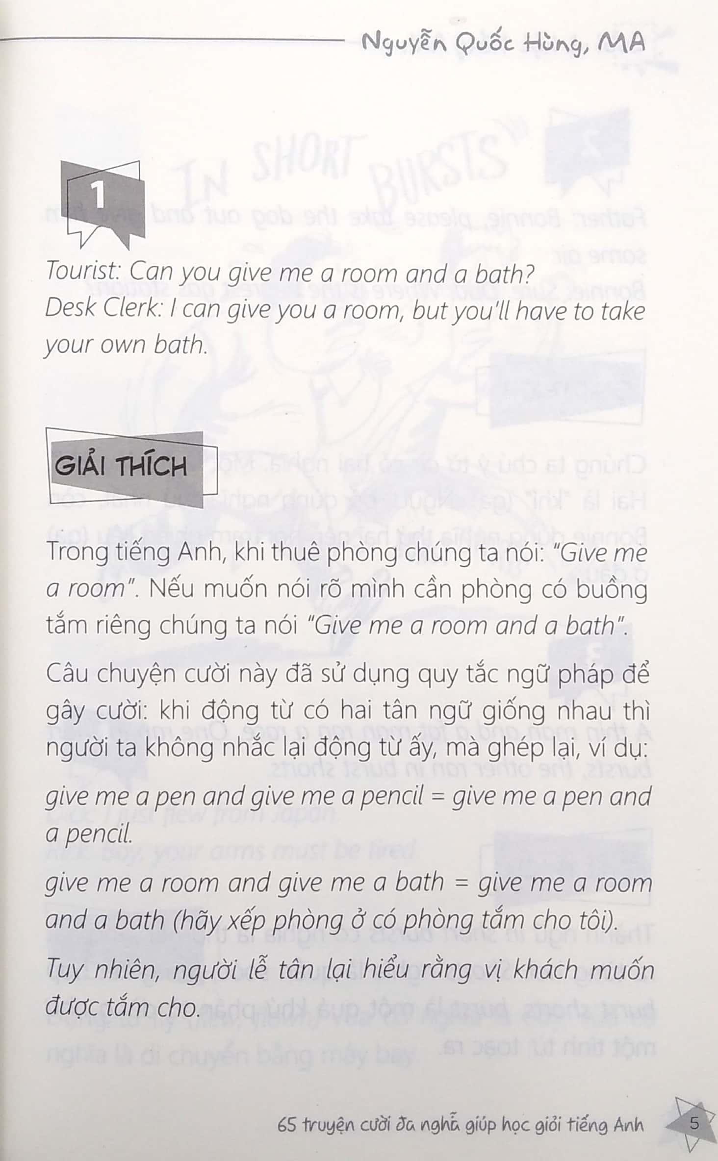 Cười Và Học Tiếng Anh - 65 Truyện Cười Đa Nghĩa Giúp Học Giỏi Tiếng Anh