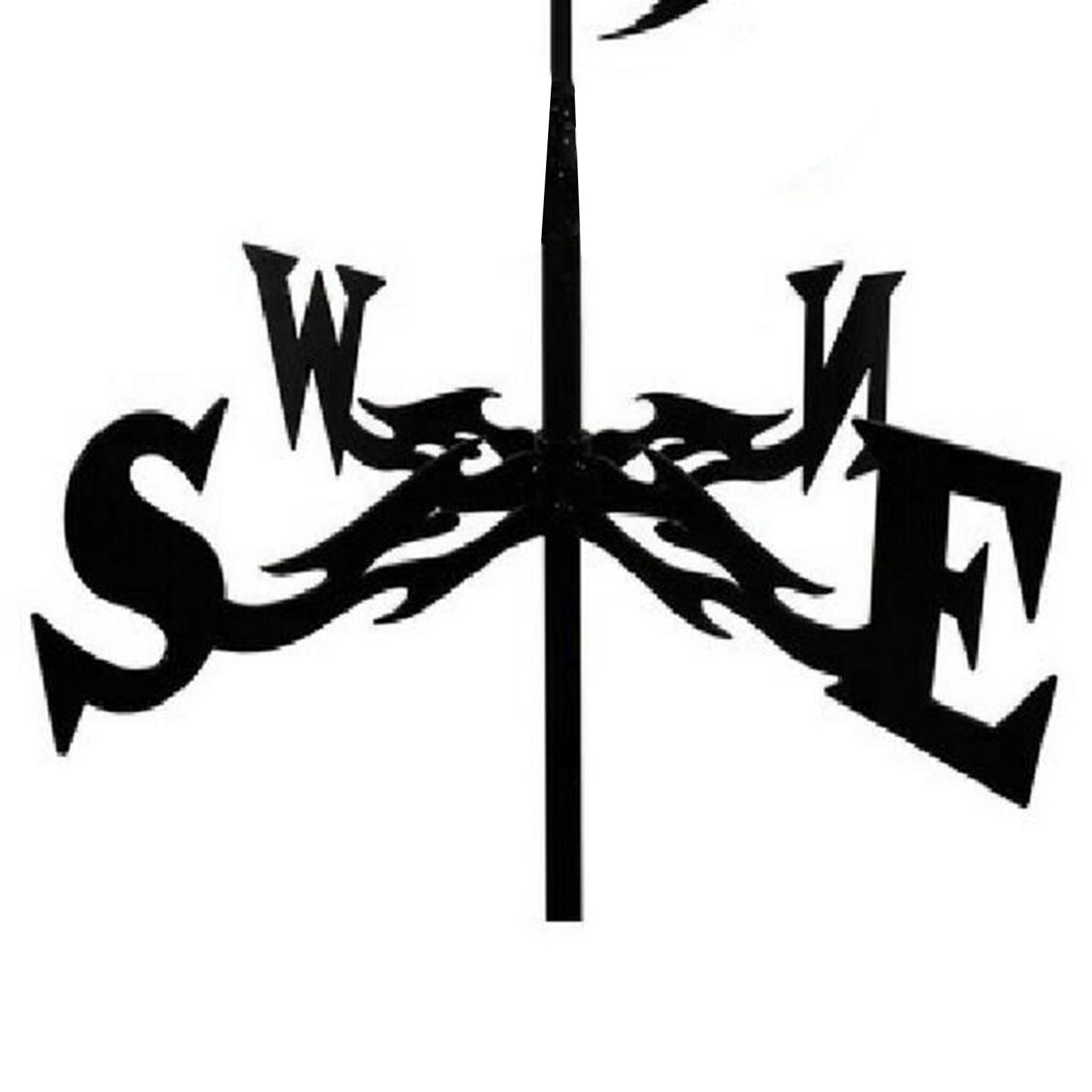 2x Weather Vane Yard Wind Direction Indicator Kit Bracket Weathervane