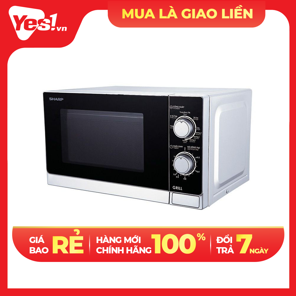 Lò Vi Sóng Có Nướng Sharp R-G222VN-S- 20 Lít - Hàng chính hãng