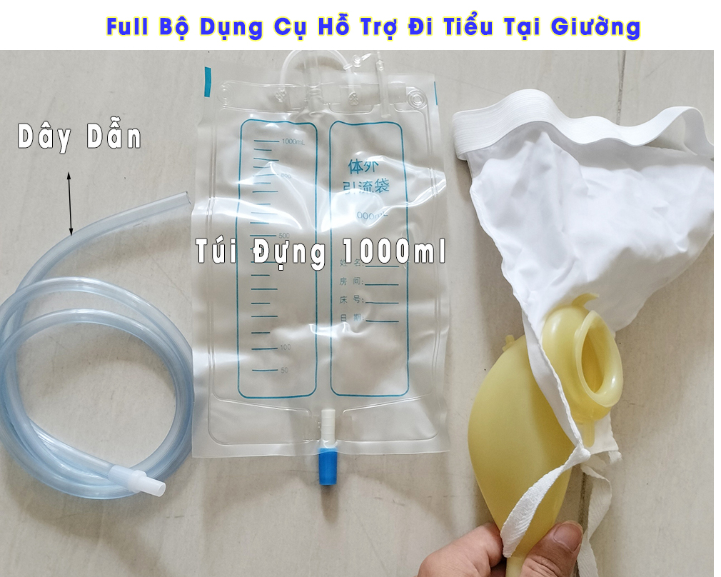 Dụng Cụ Hỗ Trợ Đi Tiểu Cho Người Già, Liệt Hoặc Tiểu Tiện Không Tự Chủ Chống Tràn 100% Cao Cu Non - Nam Giới