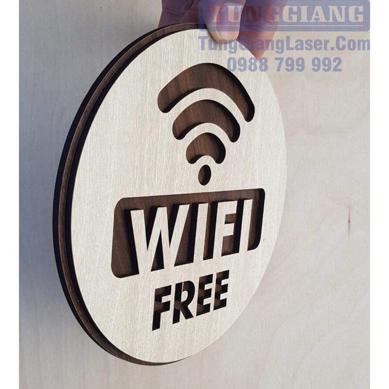 Mẫu bảng treo tường - Mẫu 03 “ Wifi free “